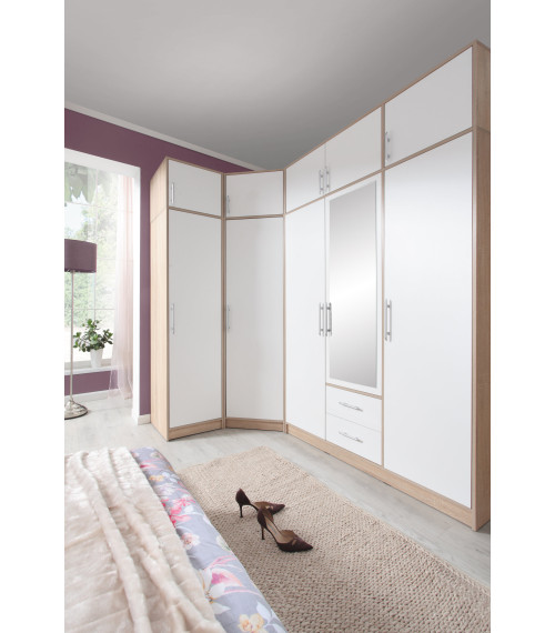 Nadstawka do szafy SMART 5 Dąb sonoma/Biały lux