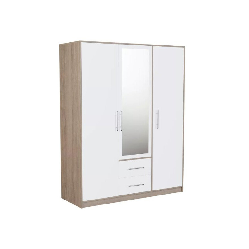 Szafa SMART 2 z lustrem Dąb sonoma/Biały lux