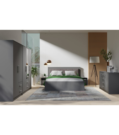 Łóżko SMART 6 ze stelażem Antracyt