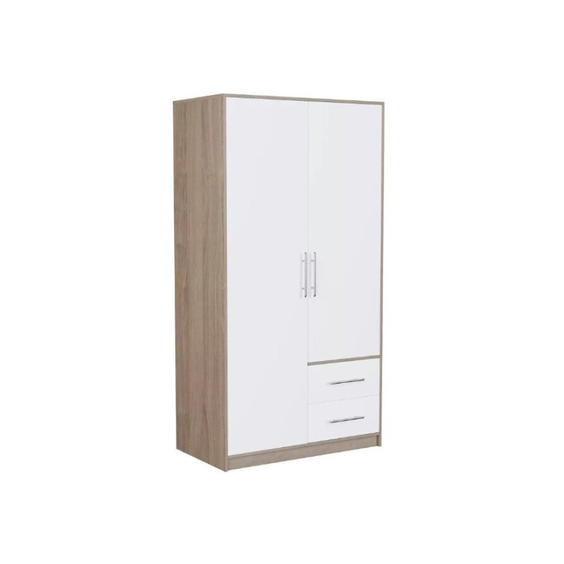 Szafa SMART 3 bez lustra Dąb sonoma/Biały lux