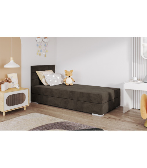 Faro I łóżko kontynentalne tk. Marble 105 (brąz) z materacem