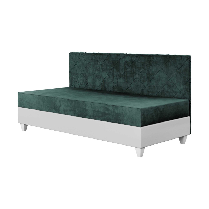 Lagos II łóżko kontynentalne tk. Amber 502 (zielony) z materacem