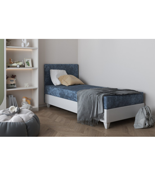 Lagos I łóżko kontynentalne tk. Fior 605 (niebieski) z materacem