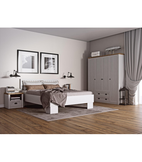 Szafa Prowansja S4D - Sosna Andersen/Lefkas ciemny