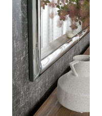 ABISSO lustro ścienne, srebrny (1p1szt)