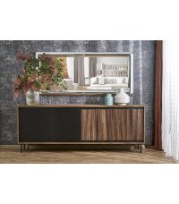 ABISSO lustro ścienne, srebrny (1p1szt)