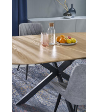 ACORD stół rozkładany, naturalny / czarny (2p1szt)