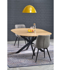 ACORD stół rozkładany, naturalny / czarny (2p1szt)