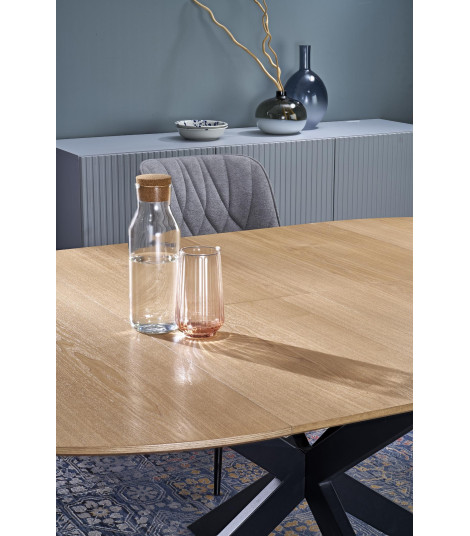 ACORD stół rozkładany, naturalny / czarny (2p1szt)