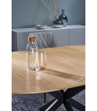 ACORD stół rozkładany, naturalny / czarny (2p1szt)