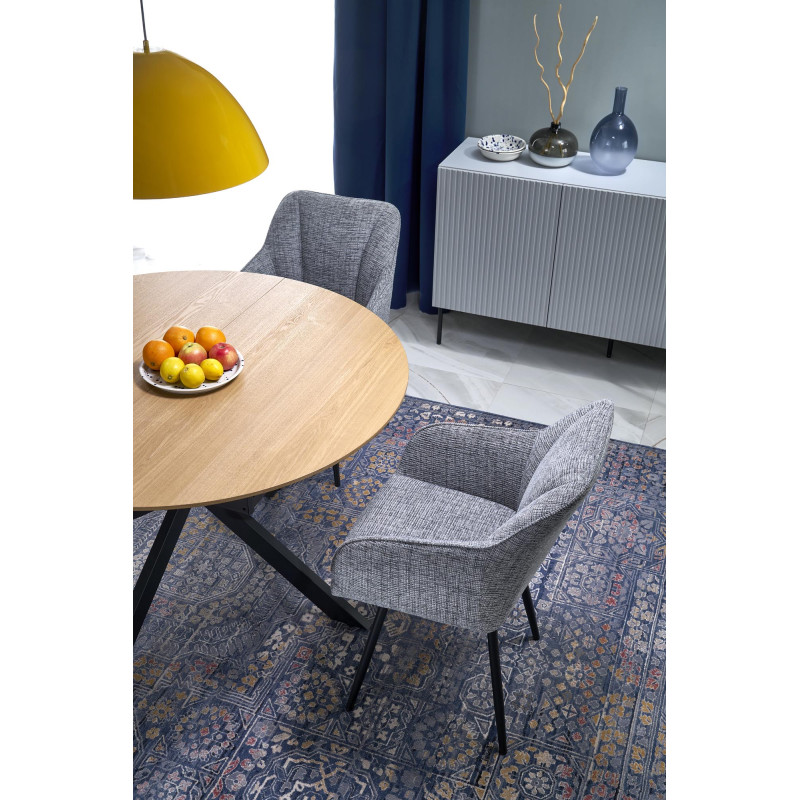 ACORD stół rozkładany, naturalny / czarny (2p1szt)