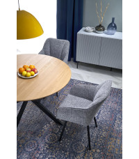 ACORD stół rozkładany, naturalny / czarny (2p1szt)