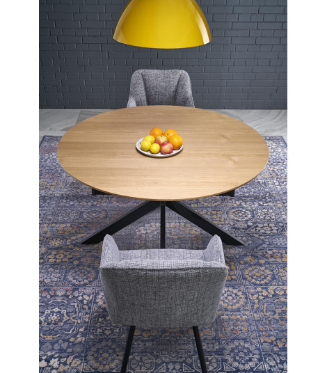 ACORD stół rozkładany, naturalny / czarny (2p1szt)