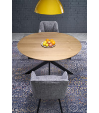 ACORD stół rozkładany, naturalny / czarny (2p1szt)