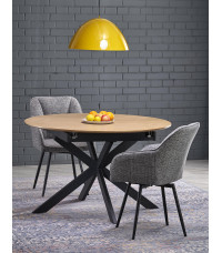 ACORD stół rozkładany, naturalny / czarny (2p1szt)