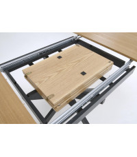 ACORD stół rozkładany, naturalny / czarny (2p1szt)