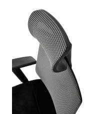 ADMIRAL fotel gabinetowy popielato / czarny