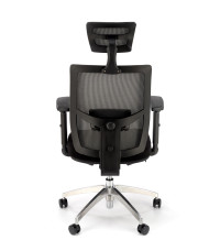 ADMIRAL fotel gabinetowy popielato / czarny