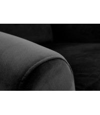 AGUSTIN 2 fotel wypoczynkowy czarny (2p1szt)