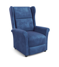 AGUSTIN 2 fotel wypoczynkowy granatowy (2p1szt)