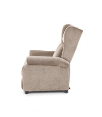AGUSTIN M fotel rozkładany z funkcją masażu beżowy (1p1szt)