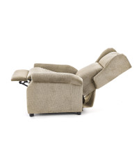 AGUSTIN M fotel rozkładany z funkcją masażu beżowy (1p1szt)