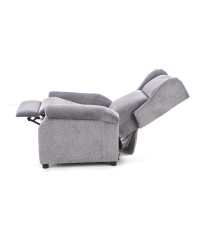 AGUSTIN M fotel rozkładany z funkcją masażu popielaty (1p1szt)