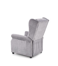 AGUSTIN M fotel rozkładany z funkcją masażu popielaty (1p1szt)