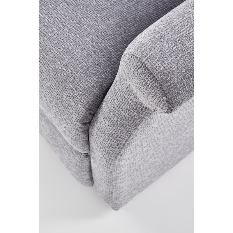 AGUSTIN M fotel rozkładany z funkcją masażu popielaty (1p1szt)