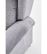 AGUSTIN M fotel rozkładany z funkcją masażu popielaty (1p1szt)