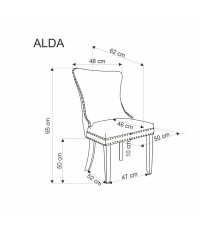 ALDA krzesło beżowy (1p2szt)