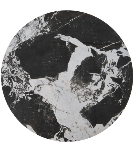 ALEXANDRA zestaw 2 ław, czarny marmur / czarny