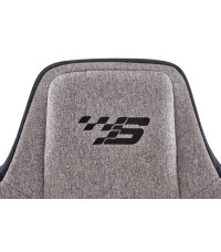 ALISTER fotel gabinetowy popielaty / czarny