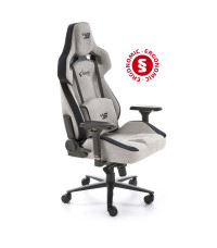 ALISTER fotel gabinetowy popielaty / czarny