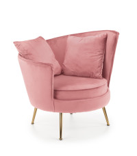 ALMOND fotel wypoczynkowy różowy