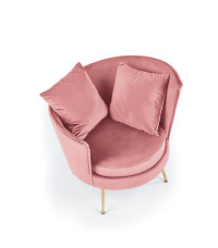 ALMOND fotel wypoczynkowy różowy