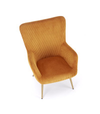 AMARO fotel wypoczynkowy, musztardowy (1p1szt)