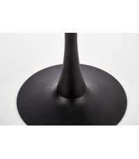 AMBROSIO stół okrągły, blat - szkło, noga - czarny (2p1szt)