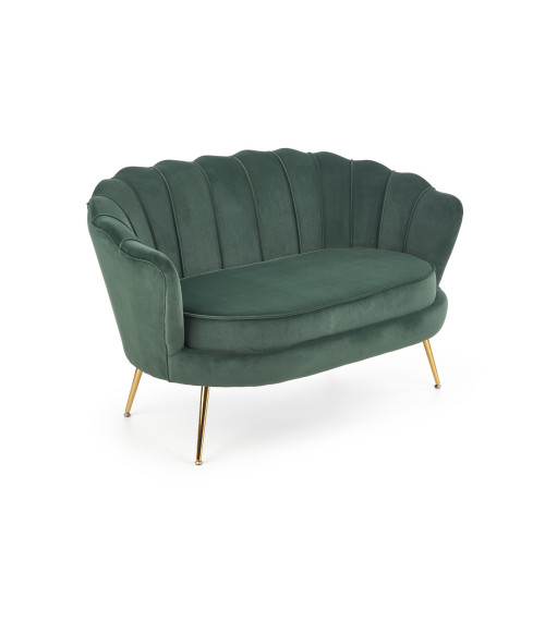 AMORINITO XL fotel wypoczynkowy ciemny zielony / złoty