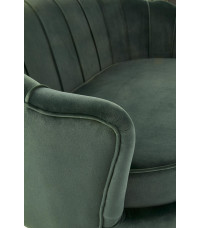 AMORINITO XL fotel wypoczynkowy ciemny zielony / złoty