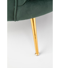 AMORINITO XL fotel wypoczynkowy ciemny zielony / złoty