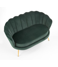 AMORINITO XL fotel wypoczynkowy ciemny zielony / złoty