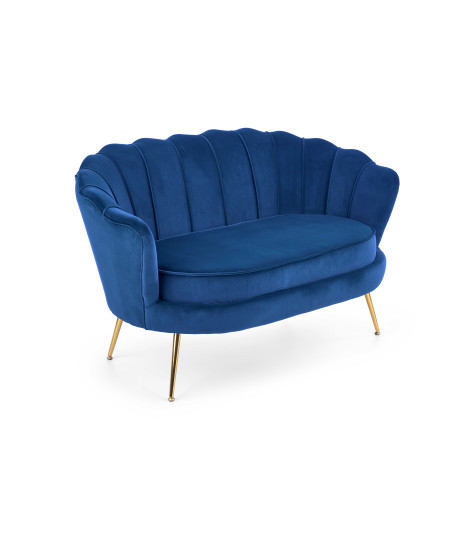 AMORINITO XL fotel wypoczynkowy granatowy / złoty