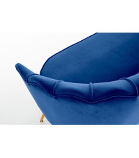 AMORINITO XL fotel wypoczynkowy granatowy / złoty