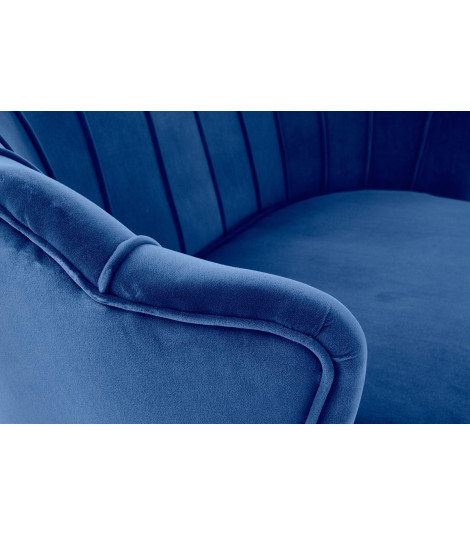 AMORINITO XL fotel wypoczynkowy granatowy / złoty