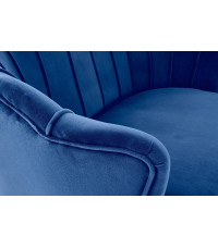 AMORINITO XL fotel wypoczynkowy granatowy / złoty