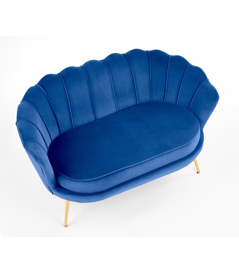 AMORINITO XL fotel wypoczynkowy granatowy / złoty