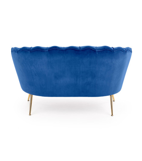 AMORINITO XL fotel wypoczynkowy granatowy / złoty