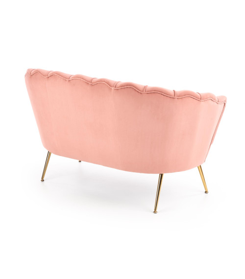 AMORINITO XL fotel wypoczynkowy jasny różowy / złoty