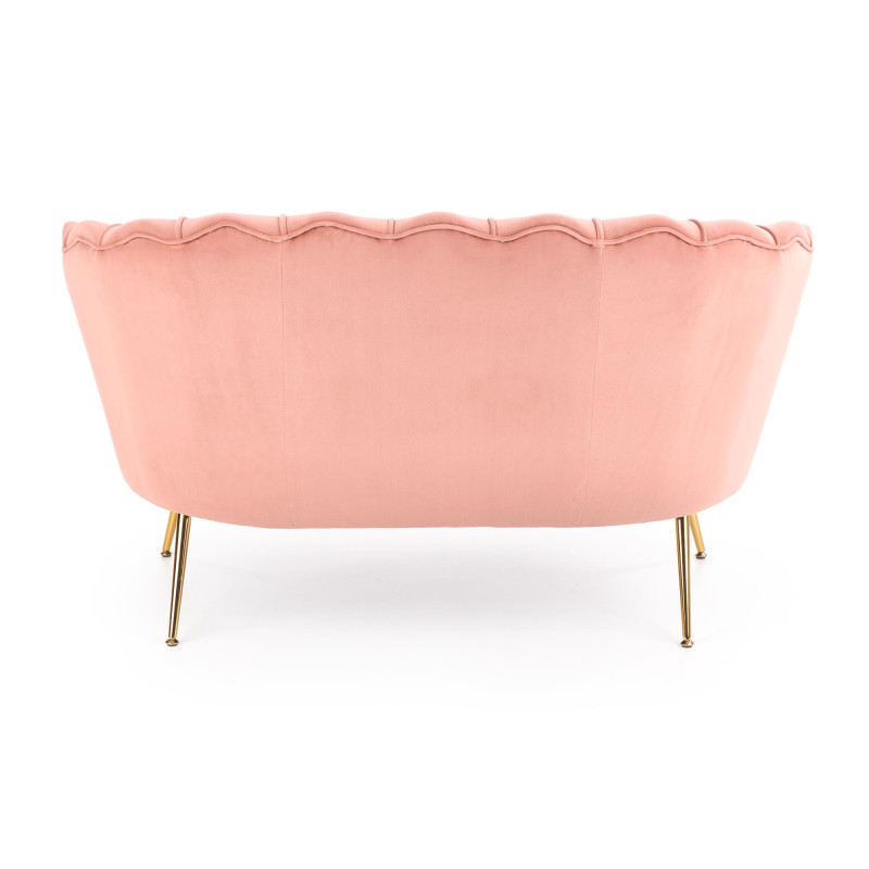 AMORINITO XL fotel wypoczynkowy jasny różowy / złoty